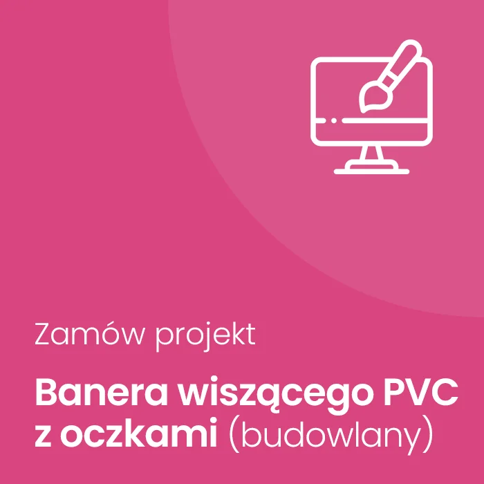 Projekt banera wiszącego PVC lub Mesh Projekt banera wiszącego PVC lub Mesh