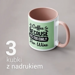 3 Kubki z nadrukiem 3 Kubki z nadrukiem
