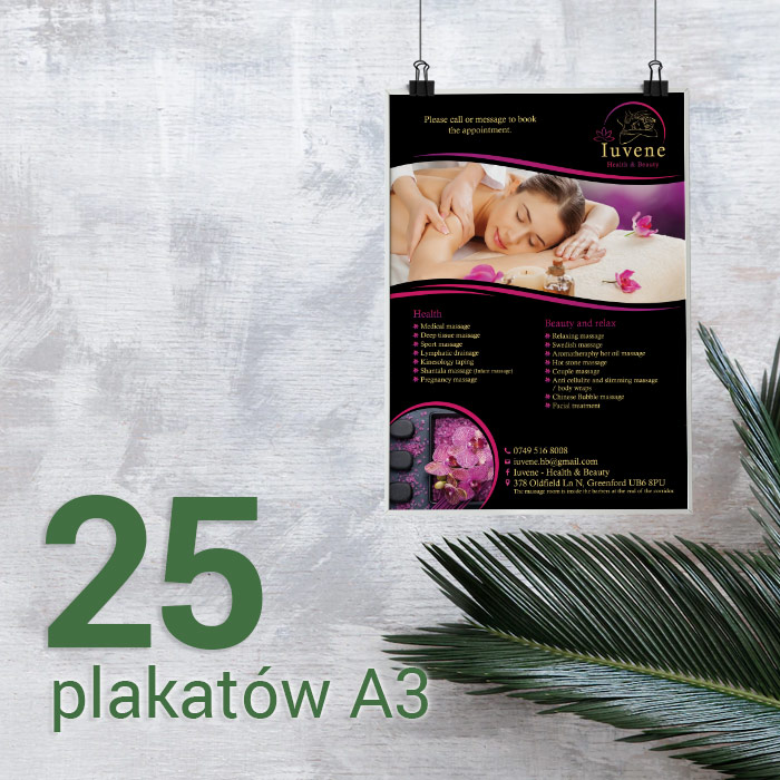 25 Plakatów A3 Gloss/Silk 25 Plakatów A3 Gloss/Silk