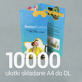 10000 Ulotka A4 składana do 1/3 A4 Gloss/Silk 10000 Ulotka A4 składana do 1/3 A4 Gloss/Silk