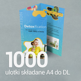 1000 Ulotka A4 składana do 1/3 A4 Gloss/Silk 1000 Ulotka A4 składana do 1/3 A4 Gloss/Silk
