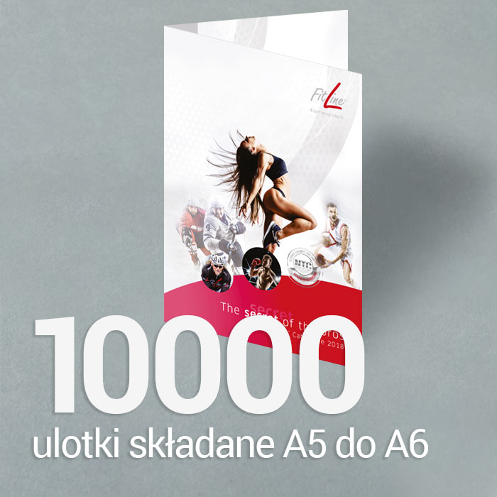 10000 Ulotka A5 składana do A6 Gloss/Silk 10000 Ulotka A5 składana do A6 Gloss/Silk