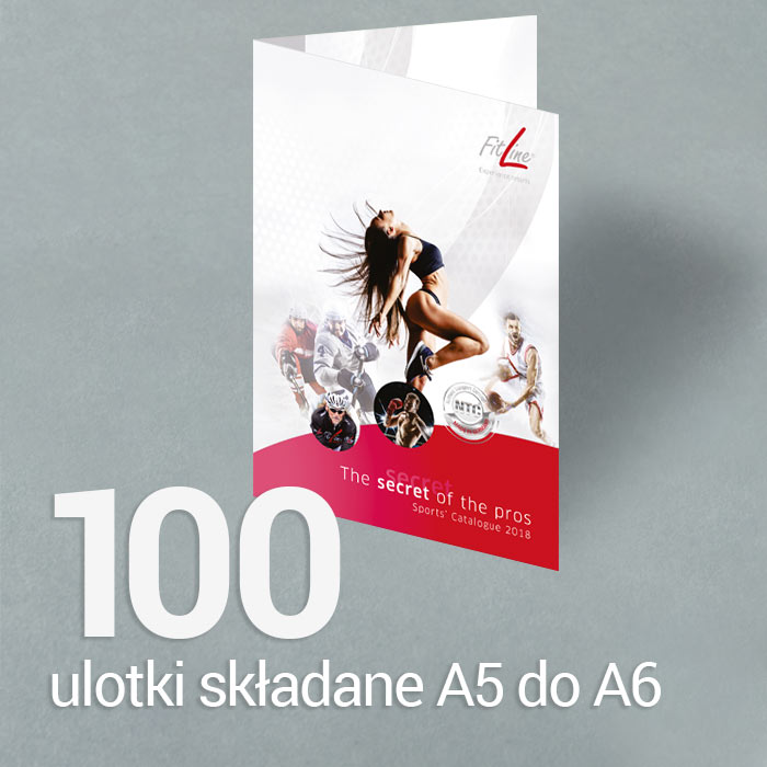 100 Ulotka A5 składana do A6 Gloss/Silk 100 Ulotka A5 składana do A6 Gloss/Silk