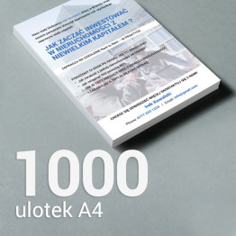1000 Ulotka A4 Gloss/Silk 1000 Ulotka A4 Gloss/Silk