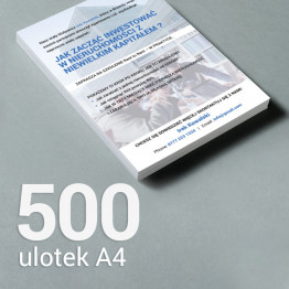 500 Ulotka A4 Gloss/Silk 500 Ulotka A4 Gloss/Silk