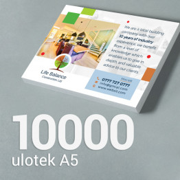 10000 Ulotka A5 Gloss/Silk 10000 Ulotka A5 Gloss/Silk