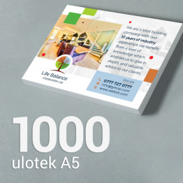1000 Ulotka A5 Gloss/Silk 1000 Ulotka A5 Gloss/Silk