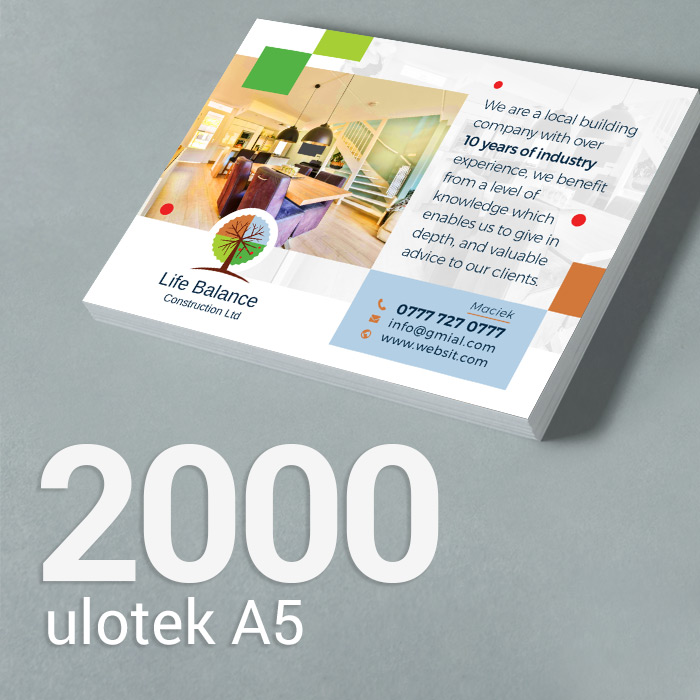 2000 Ulotka A5 Gloss/Silk 2000 Ulotka A5 Gloss/Silk