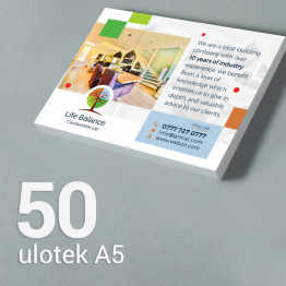 50 Ulotka A5 Gloss/Silk 50 Ulotka A5 Gloss/Silk