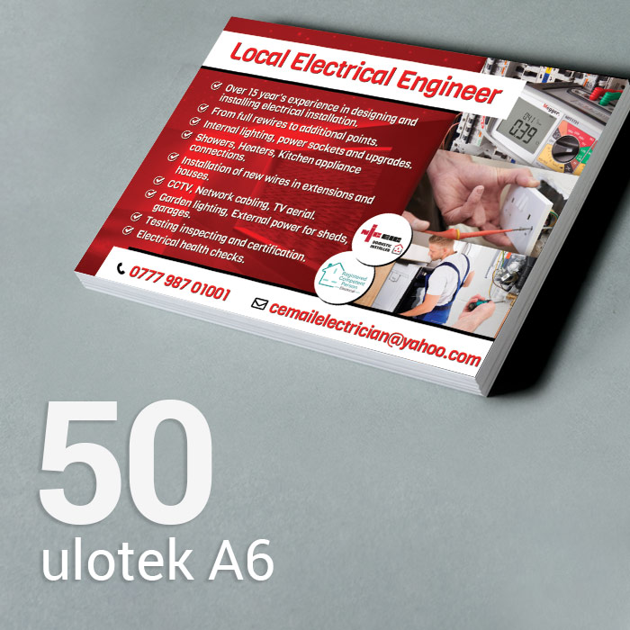 50 Ulotka A6 Gloss/Silk 50 Ulotka A6 Gloss/Silk
