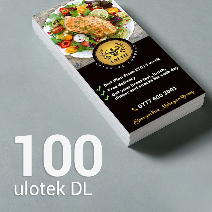 100 Ulotka DL Gloss/Silk 100 Ulotka DL Gloss/Silk