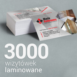 3000 Wizytówki matowe laminowane 3000 Wizytówki matowe laminowane