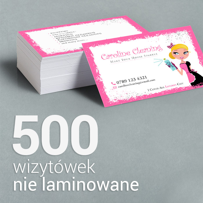 500 Wizytówki premium, nie laminowane 500 Wizytówki premium, nie laminowane