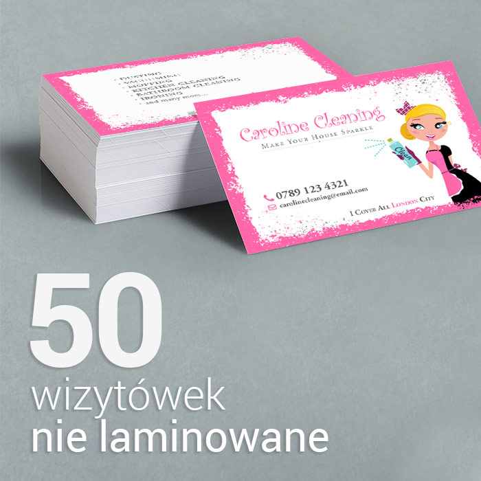 50 Wizytówki premium, druk cyfrowy 50 Wizytówki premium, druk cyfrowy