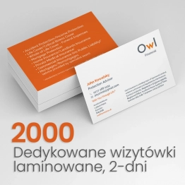 2000 Wizytówki dla OWL Financial 2000 Wizytówki dla OWL Financial