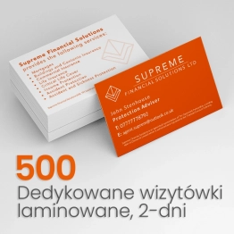 500 Wizytówki dla Supreme Financial Solutions Ltd 500 Wizytówki dla Supreme Financial Solutions Ltd